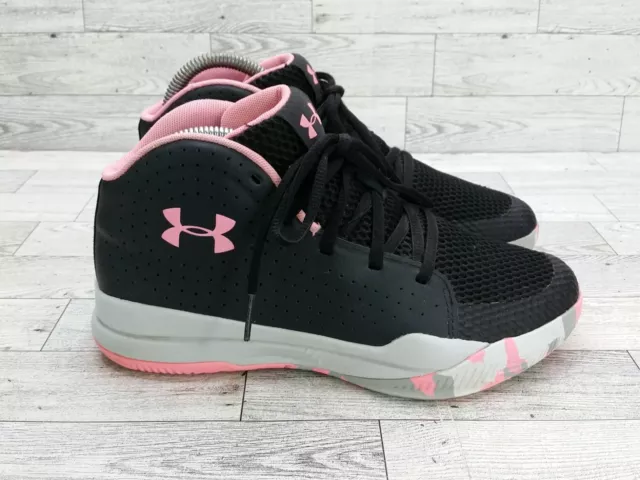 Girl's Under Armour GS Jet Pink Basketball Shoes Youth Size 5Y 5 Y 3022121-004