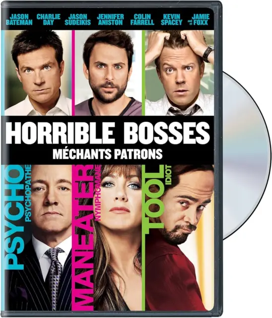 Horrible Bosses - Jason Bateman Charlie Day Jason Sudeikis ~DVD ✂️💲⬇