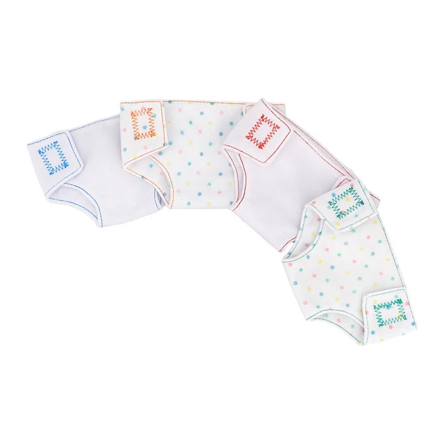 4 Pcs Reborn Baby Dolls Accessories Nappies Clothes and Jewelry Underwear