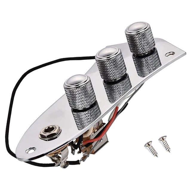 Prewired Control Plate for Jazz ,Loaded J Bass Control Board withS5A5