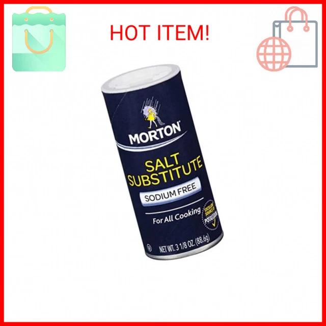 MORTON SALT SUBSTITUTE, Sodium Free, 3.12 Ounce Brand New (Unused
