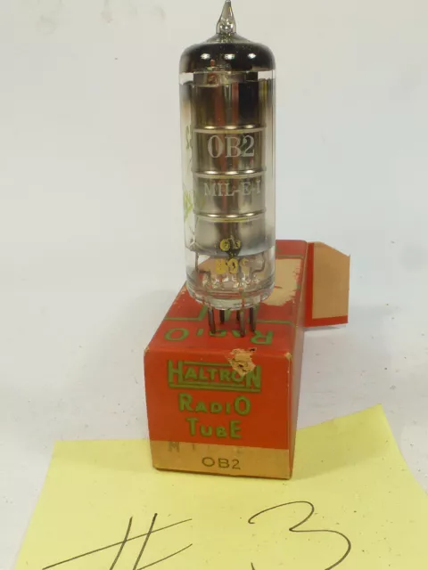 one vintage boxed OB2 Haltron 0B2 voltage regulator tube NOS & NIB