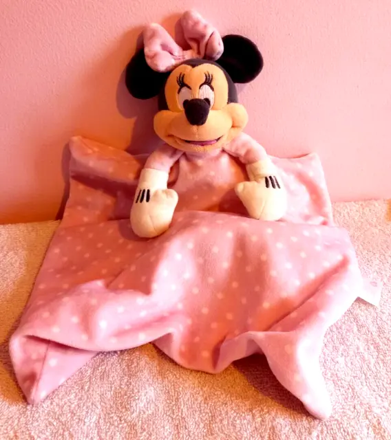 Disney Baby Minnie Mouse Baby Comforter Comfort Toy Soft Toy Disney Store
