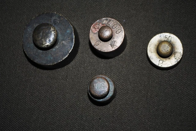 Vintage antique weights