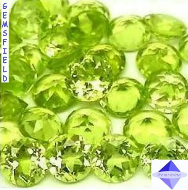 IF !!! PERIDOTS 100% NATURELS !!! LOT 50 brillants 4mm !!! poli AAA++ !!