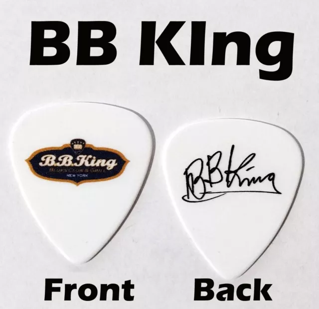 BB King Classic Rock band 2-sided novelty signature guitar pick (S-B9)