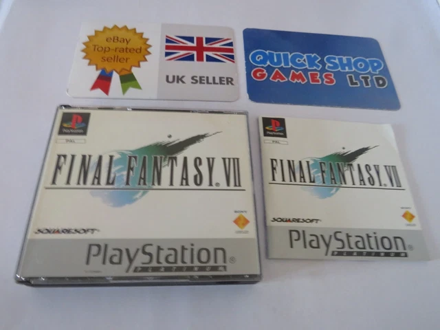 FINAL FANTASY 7 vii PS1 pal version platinum EUR 54,38 - PicClick FR