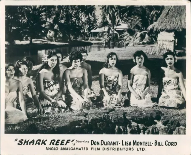 She God's Of Shark Reef Roger Corman Lisa Montell Original Lobby Card