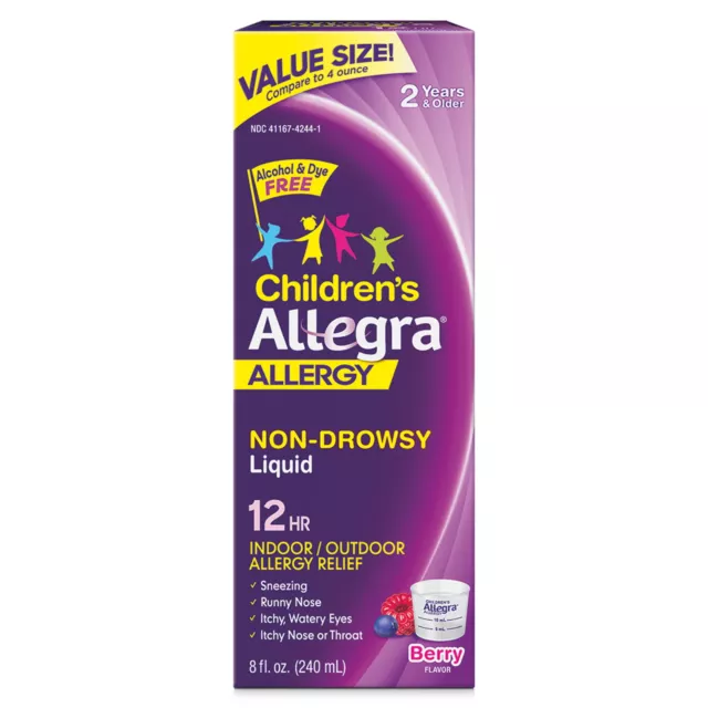 Allegra Children's Non-Drowsy Antihistamine Medicine for Kids Allergy Relief