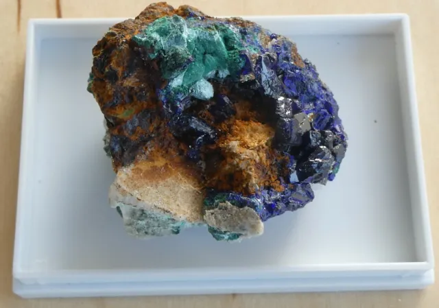 Mineral  Azurit und Malachit ,  Bou Azzer   Marokko