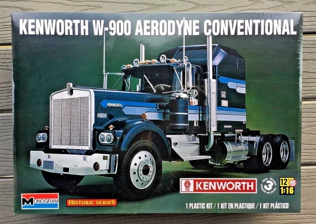 MONOGRAM 1/16 KENWORTH W-900 Aerodyne Truck Model Kit # 85-2508 F