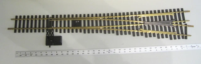 NEW - Aristo Craft G Scale No. 6 Brass Switch Track - GXT-30330 - Right Manual