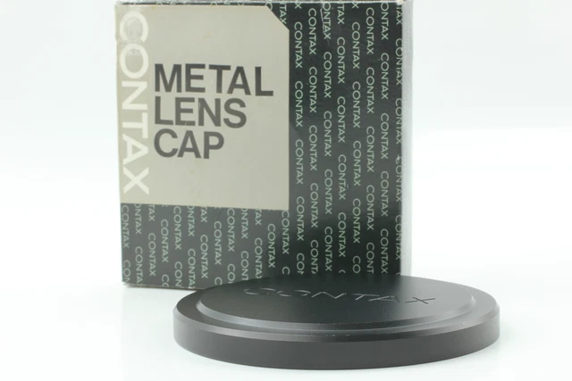 [Casi como nueva] Tapa de lente metálica Contax negra K-94 99 mm de JAPÓN