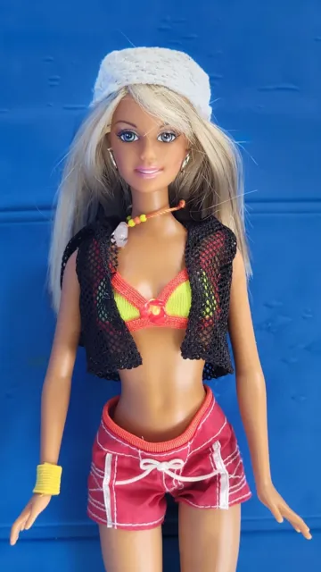 Barbie Doll Cali Girl Beach Dolljewelry Mattel Ooak Or Collect 25 99