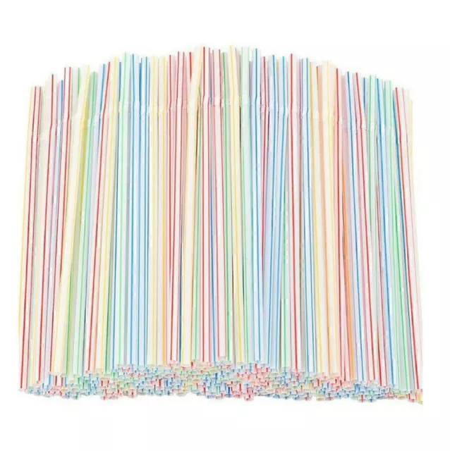 500 flexible drinking straws, straws in different bright colors Colorful LOVE