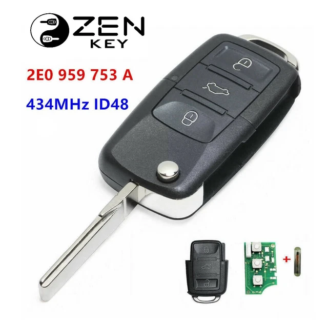 VW Crafter 2006-2015 3-Button Remote Key Fob Case & Repair Kit – UK Made