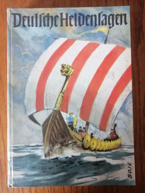 Rauhof:  Deutsche Heldensagen 1958 Boje Verlag illustriert Nibelungen