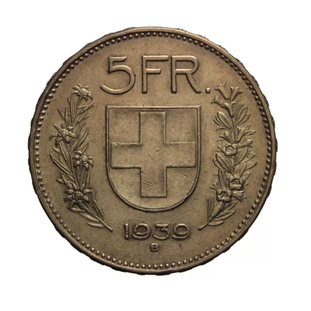 DN - Svizzera - 5 franchi 1939 - A375-9178-358