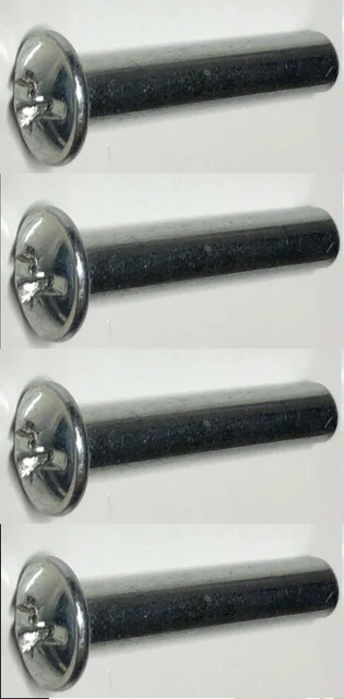 Ikea Cross Dowel Nut Sleeve – Part 100514, 4-Pack, Metal, Silver, NEW