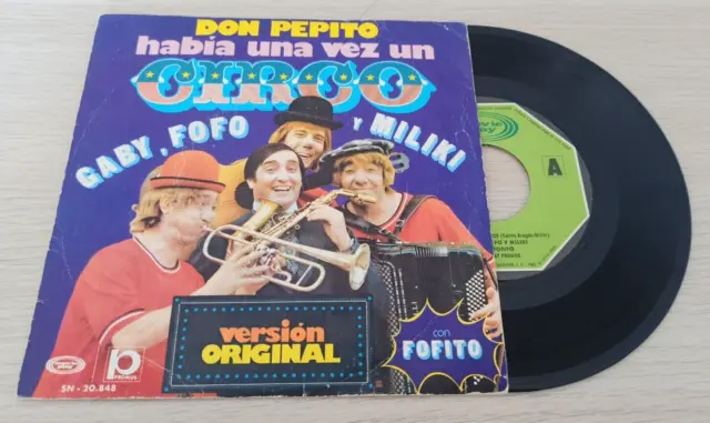 Single Vinilo - Gaby, Fofo Y Miliki Con Fofito – Había Una Vez Un Circo / Don...
