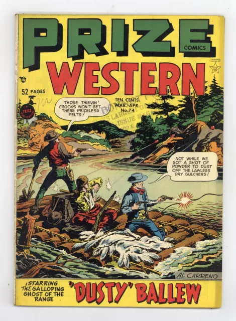 Prize Comics Western #74 GD/VG 3.0 1949