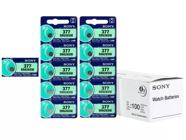 Sony / Murata Watch Batteries - BUY 2 GET 1 FREE - 371 377 379 364 CR 2032 2025