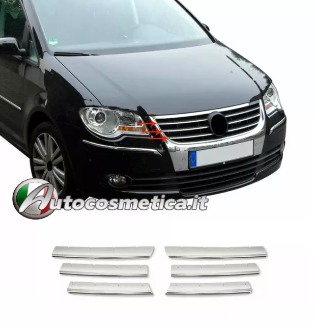 Profils Cadres Moulures Grille Avant Acier pour Volkswagen Touran 2002-