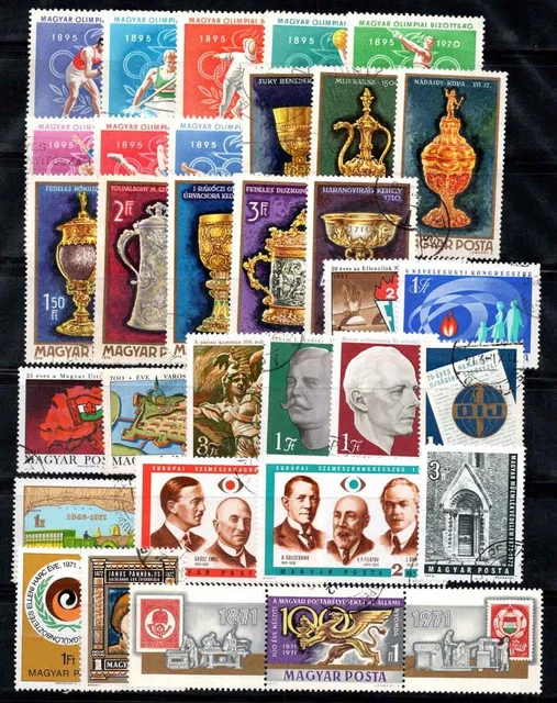 HONGRIE 197072 OBLITÉRÉ 100 Comité Olympique,Art de l'orfèvre