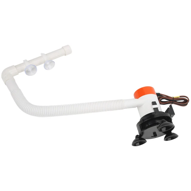 Bait Pump 12V 350GPH Maximum Flow Portable Boat Tank Fish Saver Aerator For Any Bait Pump 12V 350GPH Maximum Flow Portable Boat Tank Fish Saver Aerator For Any