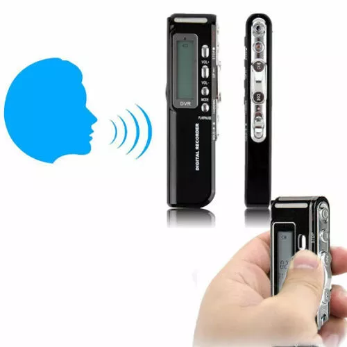 Registratore Vocal Portátil Dictáfono Digital Lector MP3 Pantalla LCD 8GB