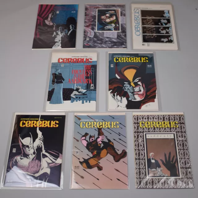 1982-1983 CEREBUS The Aardvark No 43-57 Comic Book 1st Print Lot of 8 Red Sophia