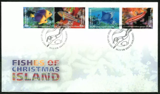 CHRISTMAS ISLAND - 2013 'FISHES of CHRISTMAS ISLAND' First Day Cover [C1362]