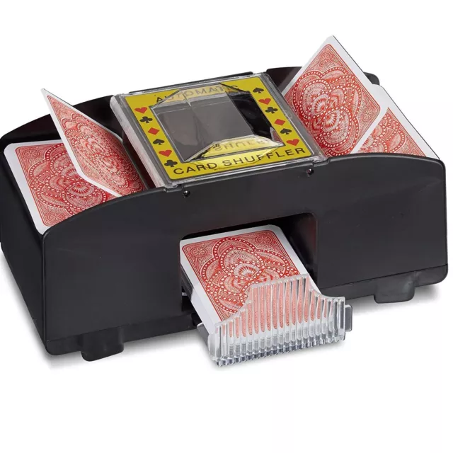 Mischia carte automatico a batterie mescolatore di carte da gioco poker texas