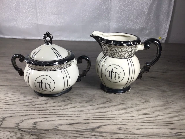 Vintage Germany Mitterteich Bavaria Creamer & Sugar Bowl
