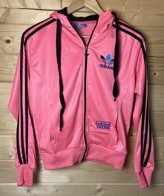 ADIDAS CHILE 62 Pink Track Jacket Top Full Zip Womens Size XS Extra Small 34.99 PicClick UK
