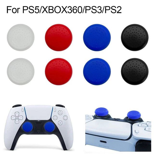 10 Tappi Per Joystick In Silicone (5 Paia) – Compatibili PS4, PS3, Xbox One, Xbox 360, PS2 – Impugnature Colorate Per I Tuoi Controller