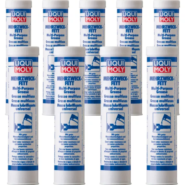 9x400g LIQUI MOLY 3552 cartuccia grasso multiuso lubrificante grasso cuscinetto