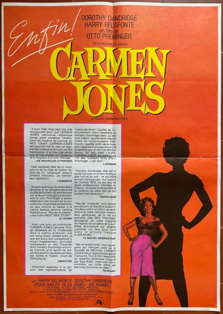 Affiche CARMEN JONES Otto Preminger DOROTHY DANDRIDGE Harry Belafonte 50x70cm