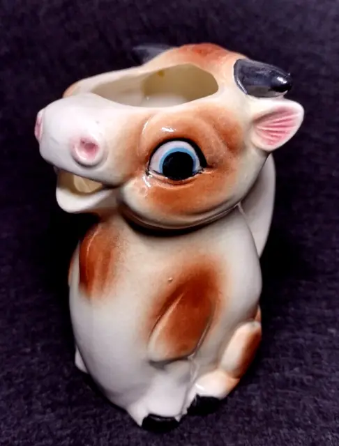 Vintage Ceramic  Bull/Cow Mini Creamer Pitcher~ Made in Japan