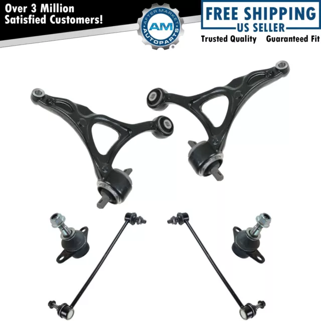 6 Piece Lower Control Arm Ball Joint Sway Bar End Link Set for 03-14 Volvo XC90