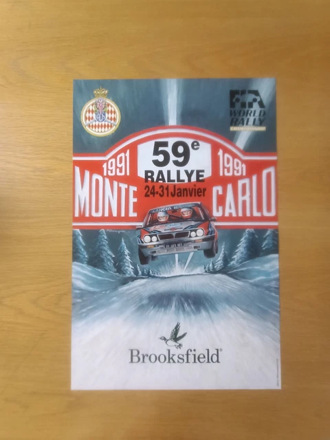 Affiche Officielle du 91 ème Rallye Monaco Monte-Carlo 2023