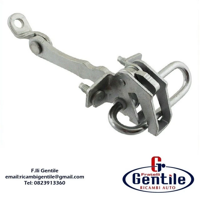 Tirante Di Arresto Porta Anteriore Sinistro Per Alfa Romeo 156 &ndash; Blocco Molla Sportello &ndash; Ricambio AFTERMARKET 50503485