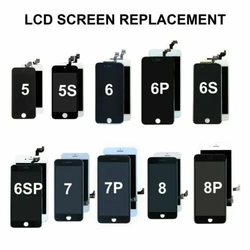 LCD Touch Screen Digitizer Replacement for Iphone 8 7 6S 6 Plus X XR XS Max Lot