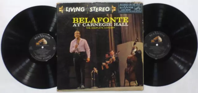 HARRY BELAFONTE &amp;BELAFONTE At Carnegie Hall&amp;quot; 2-Vinyl Stereo LP, RCA ...