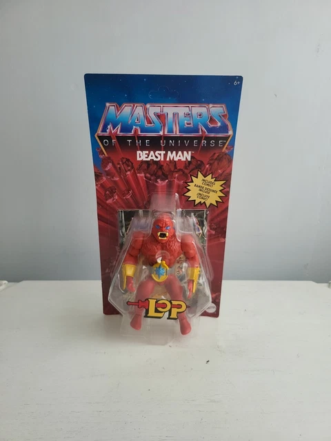 Masters of the Universe Origins Cartoon Collection Beast Man, Figura de acción de 13,97cm, Inspirada en el Villano de la Serie de televisión de Motu de los años 80, JHK09