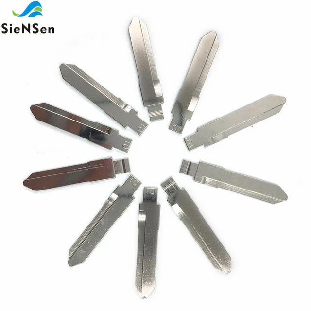 10Pcs/lot Metal Blank Uncut Flip KD/VVDI/JMD Remote Key Blade Type 10#