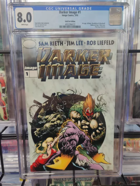 Darker Image #1 (1993) - Cgc Grade 8.0 - Gold Foil Edition - Poly-Bag Removed!