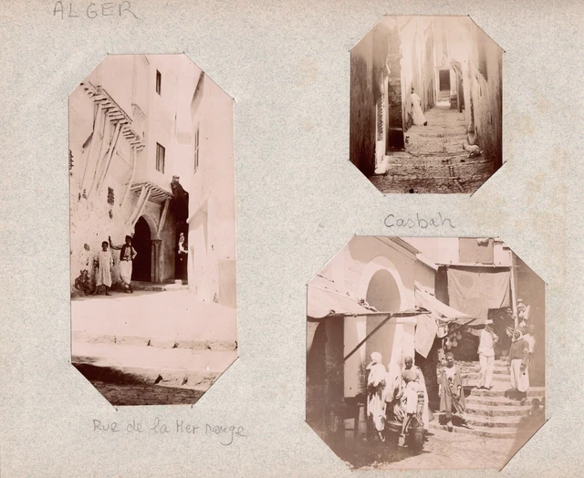 algérie alger rue mer rouge de photographie originale original