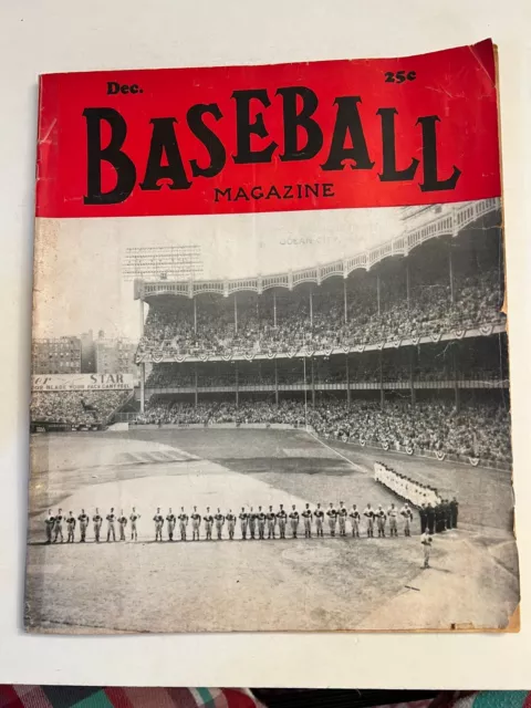 Yankees & Phillies BASEBALL MAGAZINE (12/1950) FAIR Condition