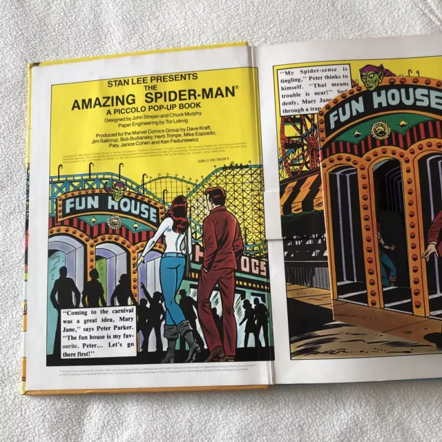 Vintage AMAZING SPIDER-MAN POP-UP BOOK 1980 Marvel Comics Group ISBN 0960414622 2